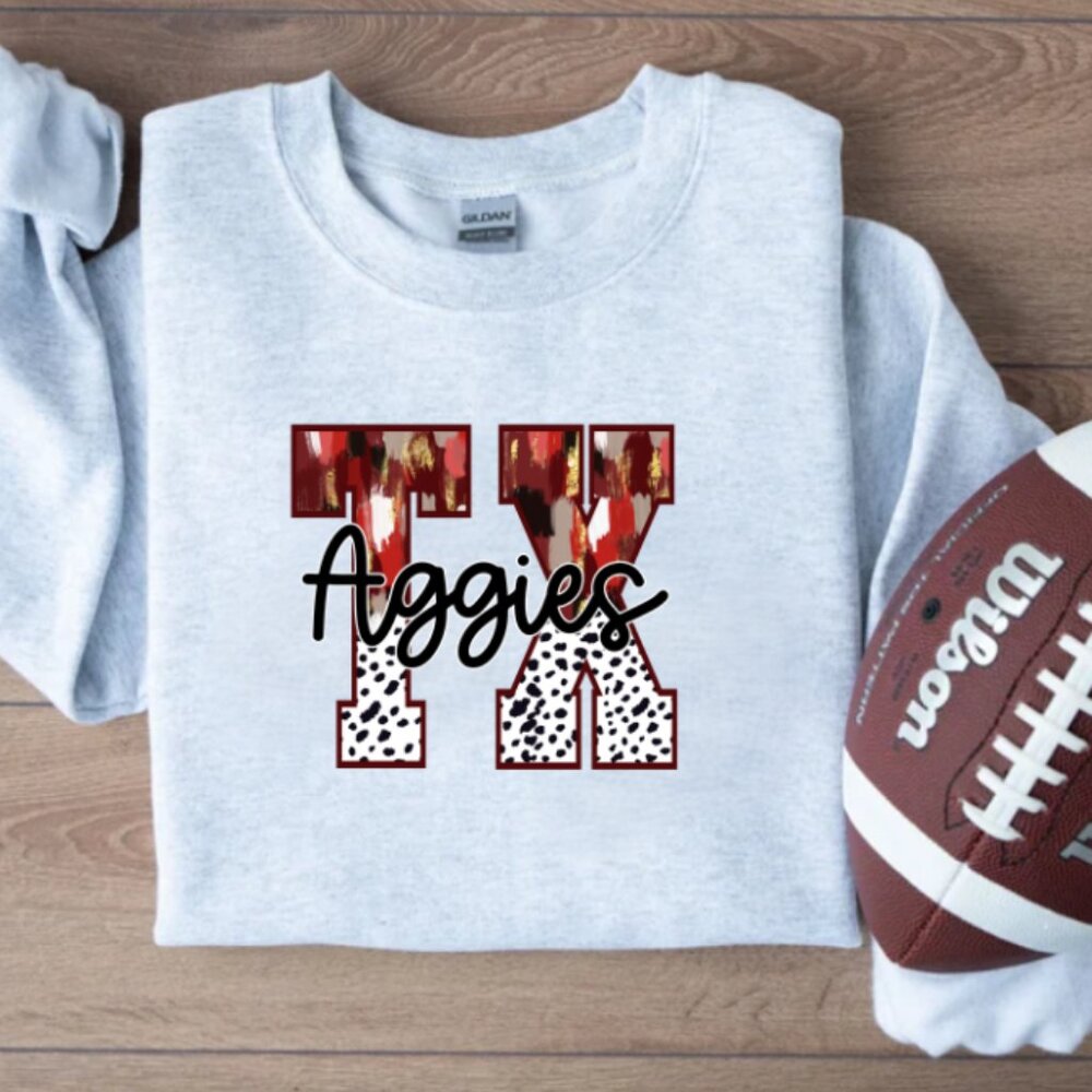 TX Aggie Sweatshirt (Color: Sport Gray/New)